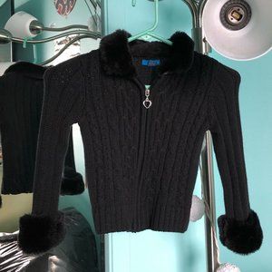 Black cute kid's sweater/jacket